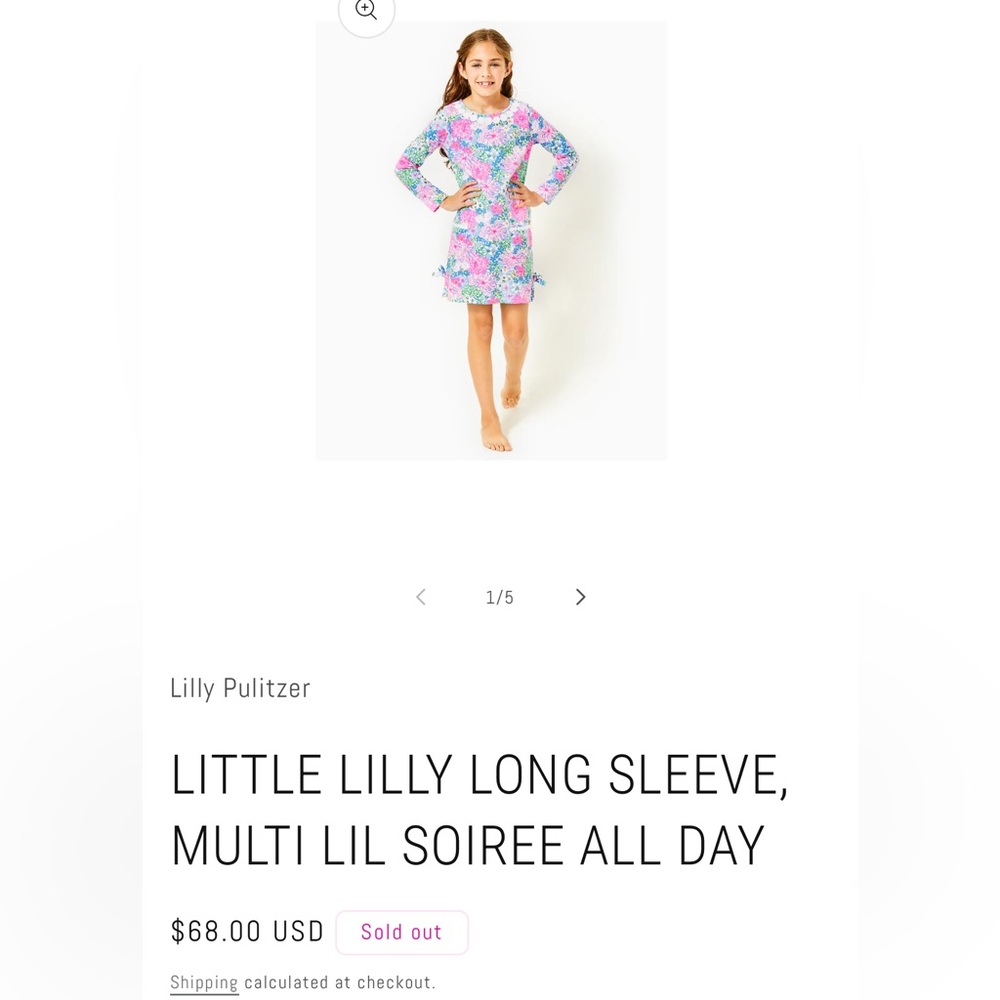 Lilly Pulitzer Multicolor Floral Dress
